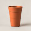 Ember Pint Cup in Rust — stackable pint cup with a flared rim on a light grey backdrop