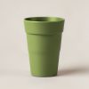 Granite Pint Cup in Moss — stackable pint cup with a flared rim on a light grey backdrop