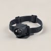 Juniper Headlamp in Charcoal — compact headlamp with a lens housing and an elastic headband on a light grey backdrop