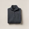 Trailhead Fleece Pullover in Charcoal — quarter-zip fleece pullover, folded on a light grey backdrop