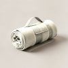 Trailhead Stadium Blanket in Cream — compact stadium blanket, rolled with a carry strap on a light grey backdrop