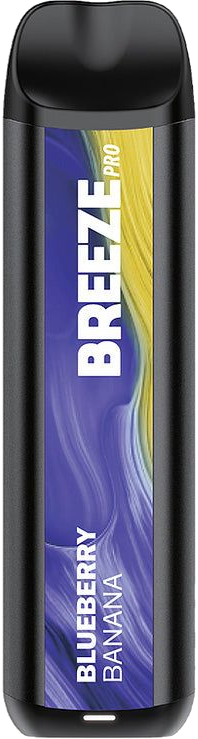 Breeze Pro disposable vape, Blueberry Banana flavor