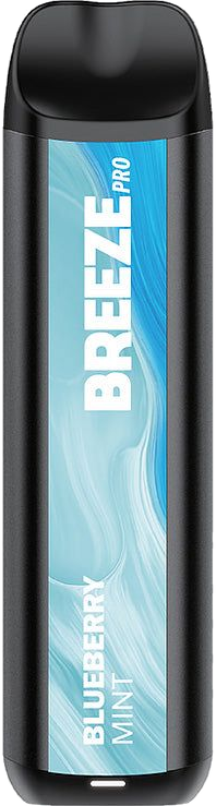 Breeze Pro disposable vape, Blueberry Mint flavor