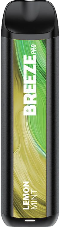 Breeze Pro disposable vape, Lemon Mint flavor