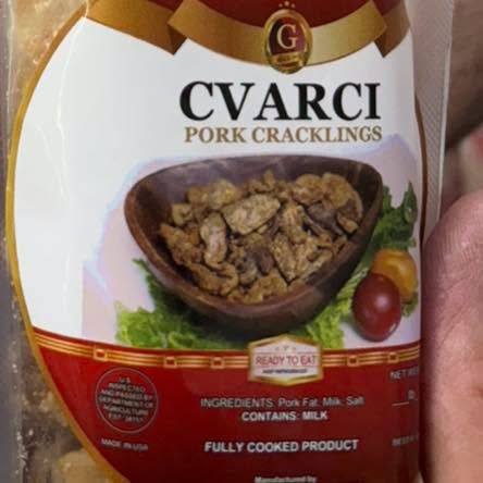 Cvarci pork cracklings