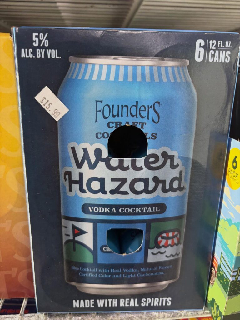 Founders Water Hazard canned vodka cocktail 6-pack