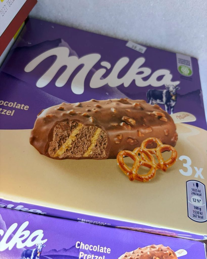 Milka chocolate pretzel