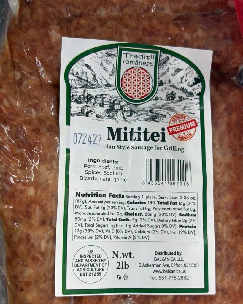 Mititei, Romanian-style sausage for grilling