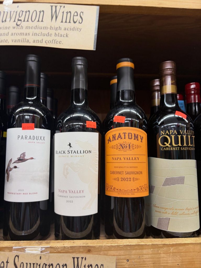 Napa Valley reds on the shelf: Paraduxx, Black Stallion, Anatomy and Quilt