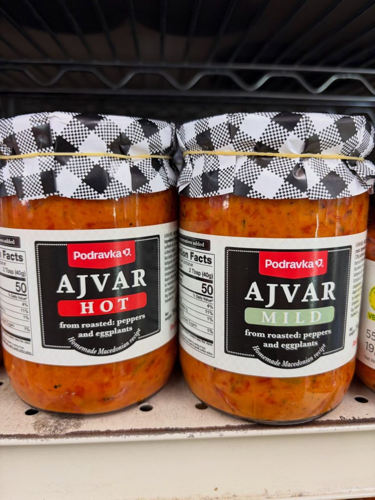 Podravka ajvar, hot and mild