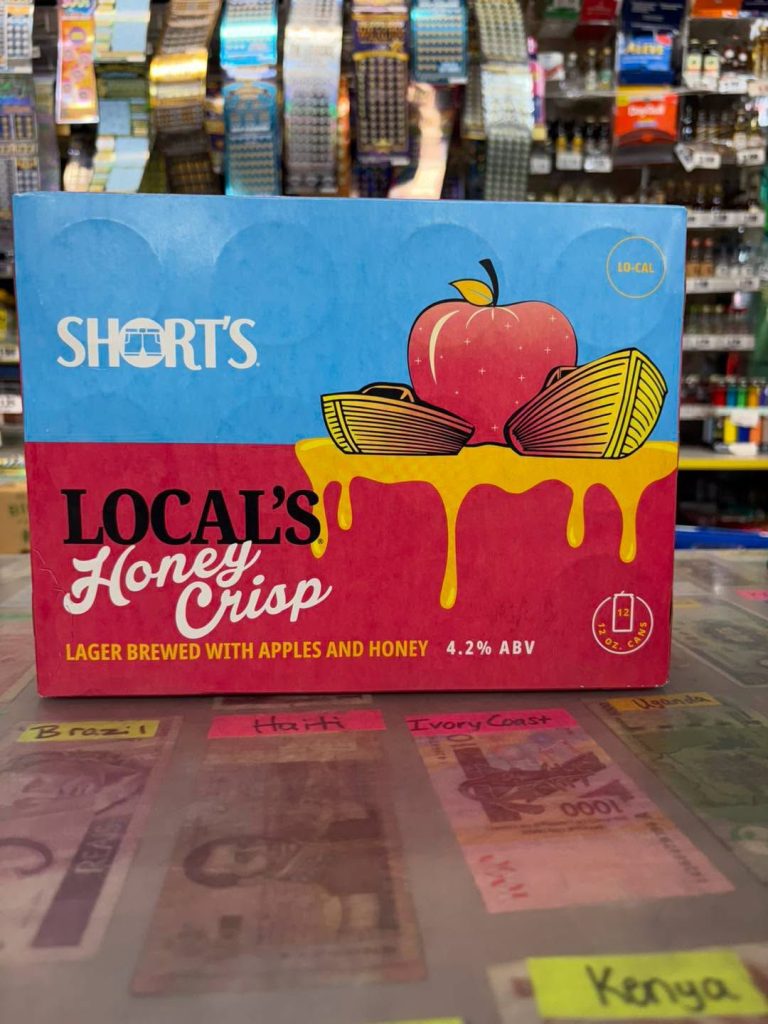 Short's Local's Honey Crisp lager, brewed in Michigan