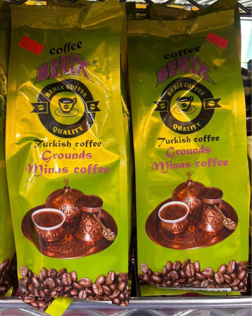 Bags of Turkish coffee