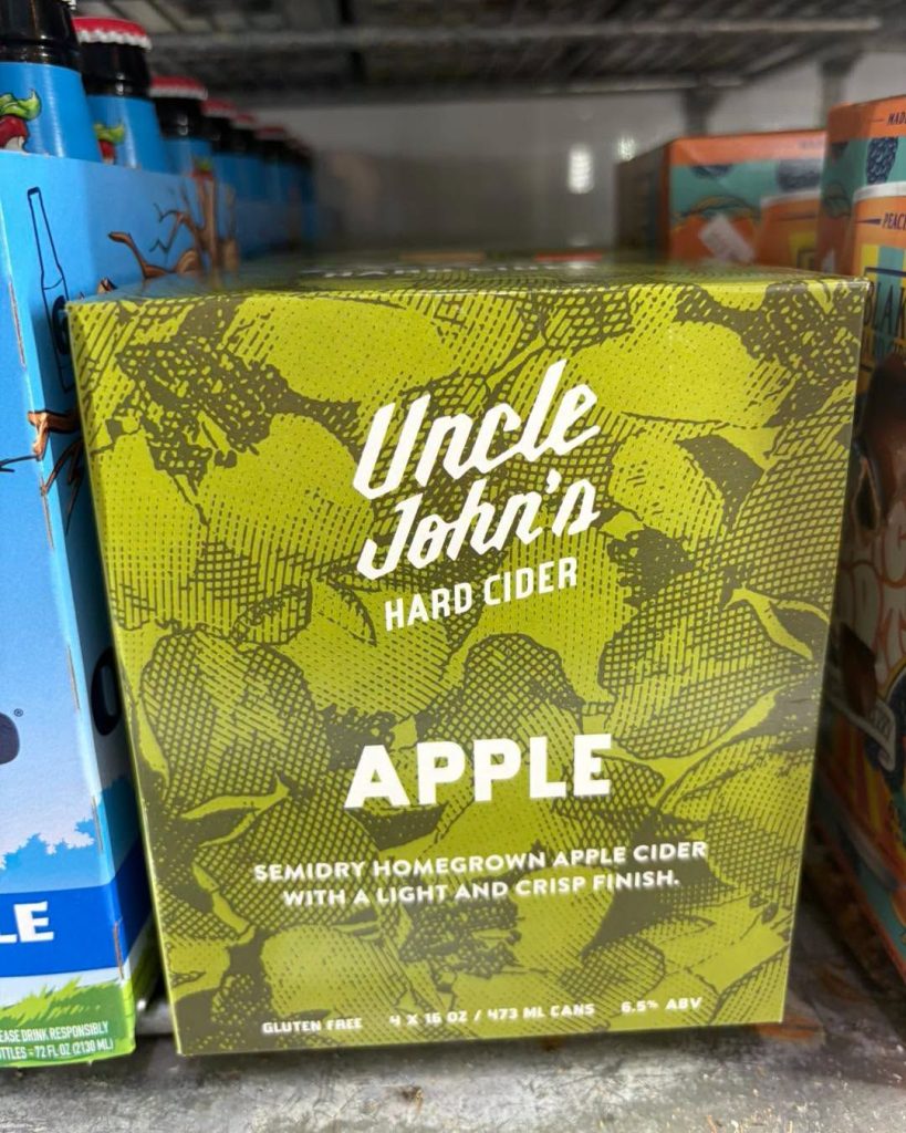 Uncle John's Apple hard cider from Michigan