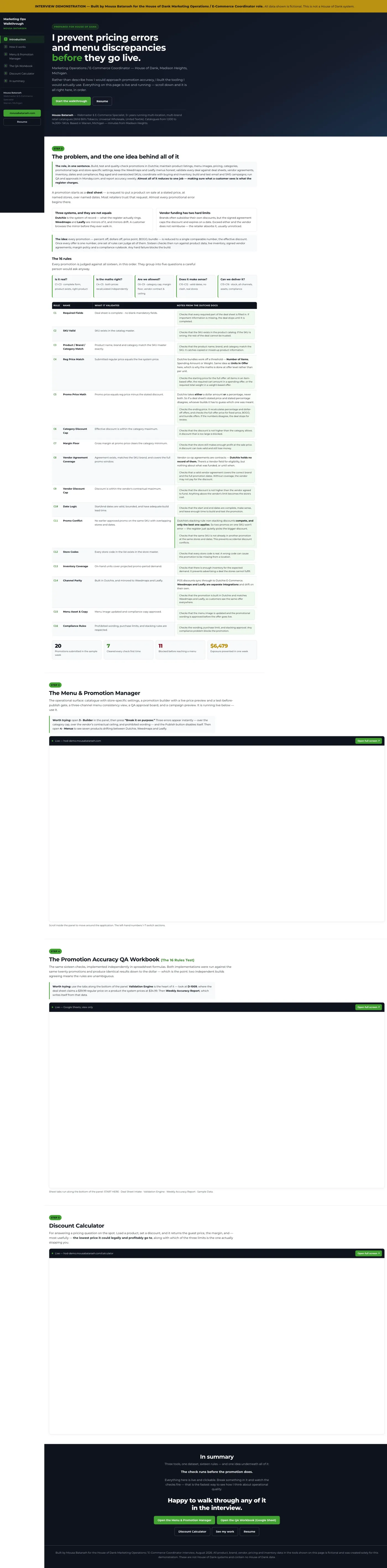 Deals Operating System website