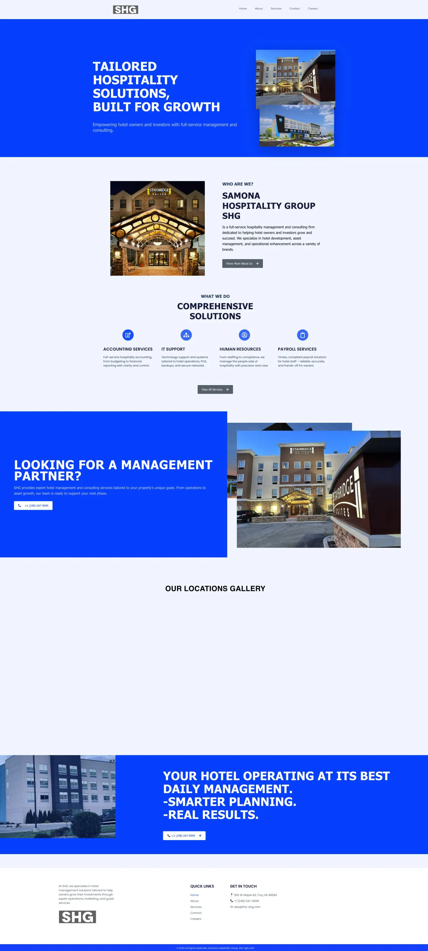 Samona Hospitality Group website