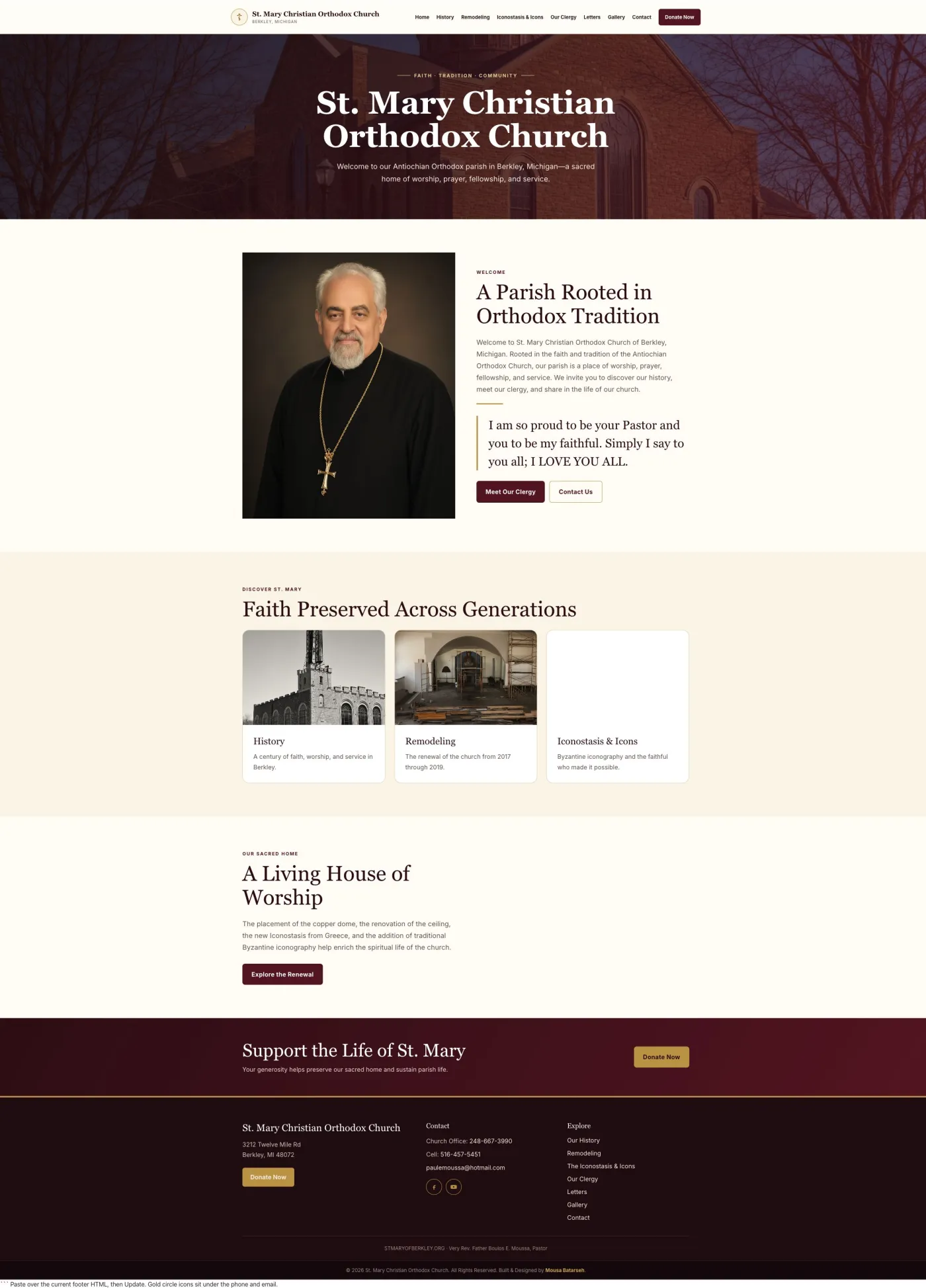 St. Mary Orthodox Church website