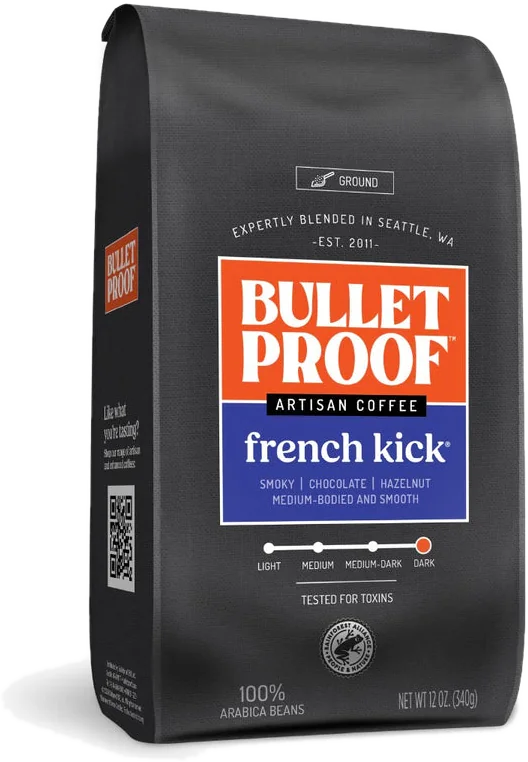French Kick ground coffee bag