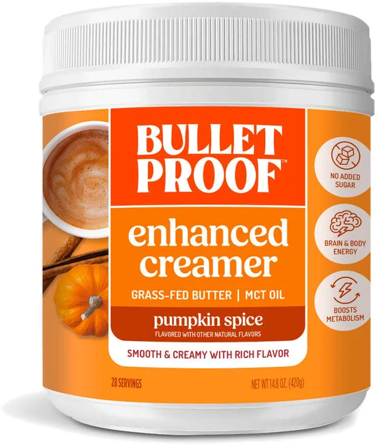 Enhanced Pumpkin Spice Creamer tub