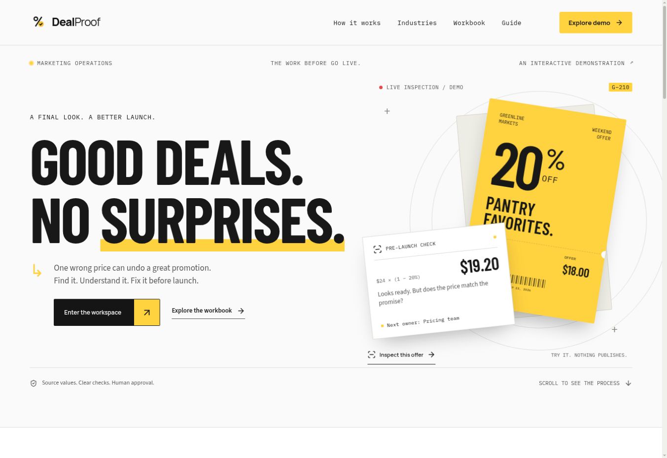 DealProof website preview