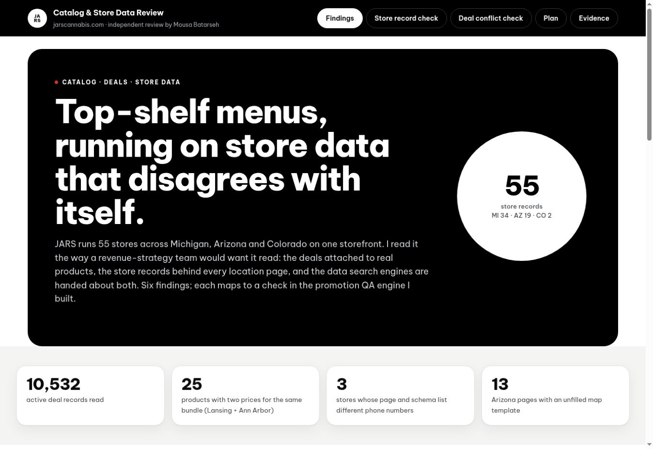 JARS website preview
