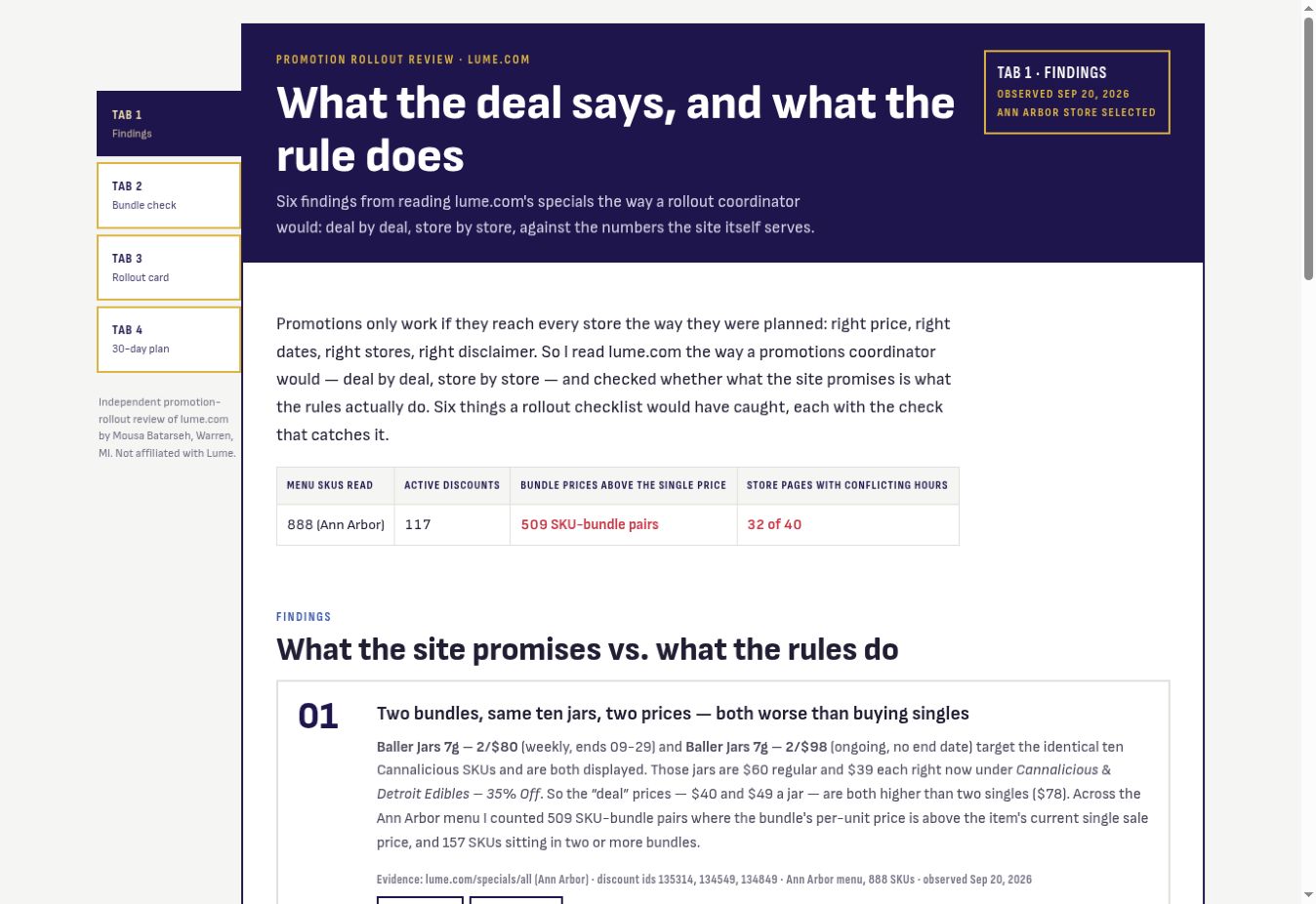 Lume website preview