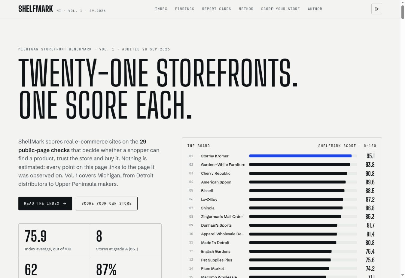 ShelfMark website preview