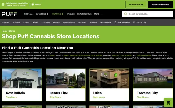 Screenshot of Store locator, captured 2026-09-29