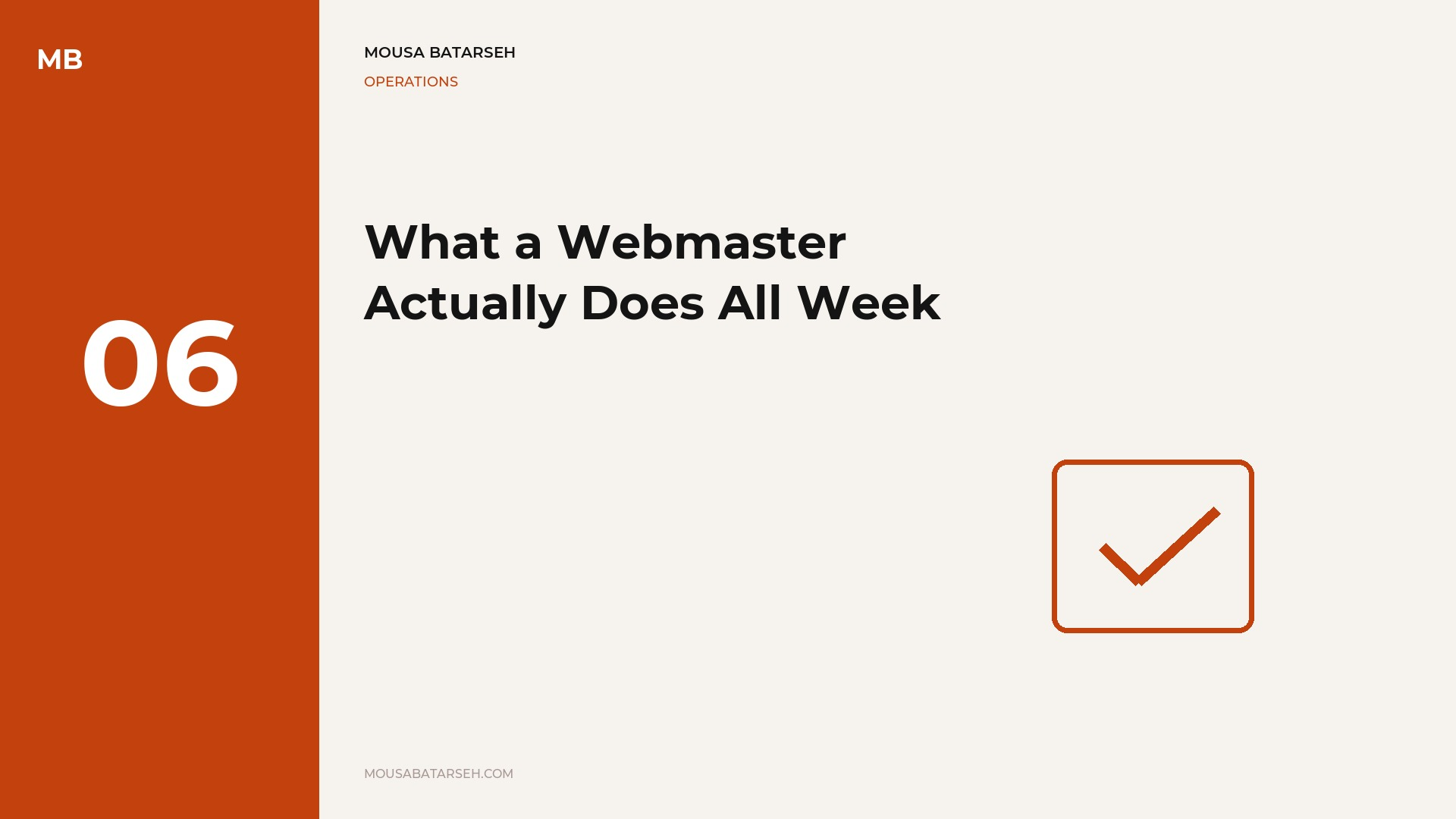 Mousa Batarseh branded blog graphic